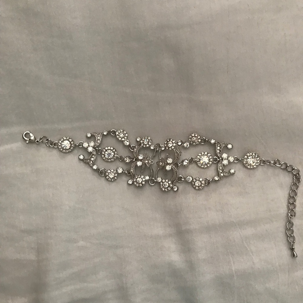 Clear Rhinestone Bracelet